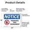 Signmission Fragrance Free Environment, 24 in W x Rectangle, Aluminum OS-2PACK-NS-A-1824-L-12908 - alternate 7